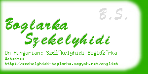 boglarka szekelyhidi business card